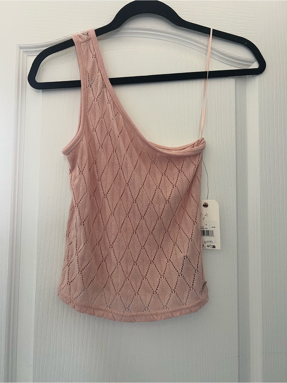 Billabong Sun dazed top Shoulder Pink Knit Tank Top